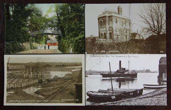 Kingston Buci, Southwick, Portslade and Worthing. An album of 160 postcards,